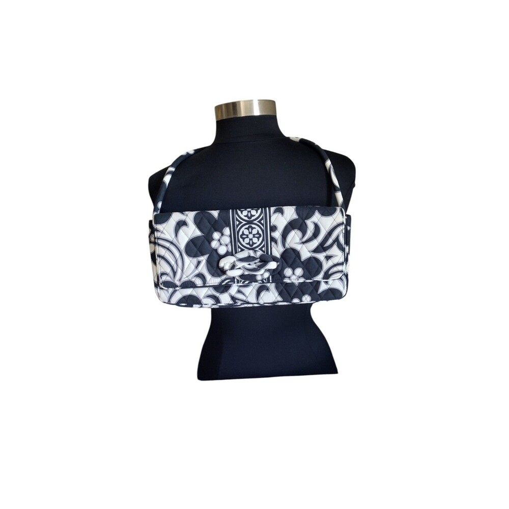 Vera Bradley "Knot Just A Clutch" Retired Night and Day Pattern Quilted Bag